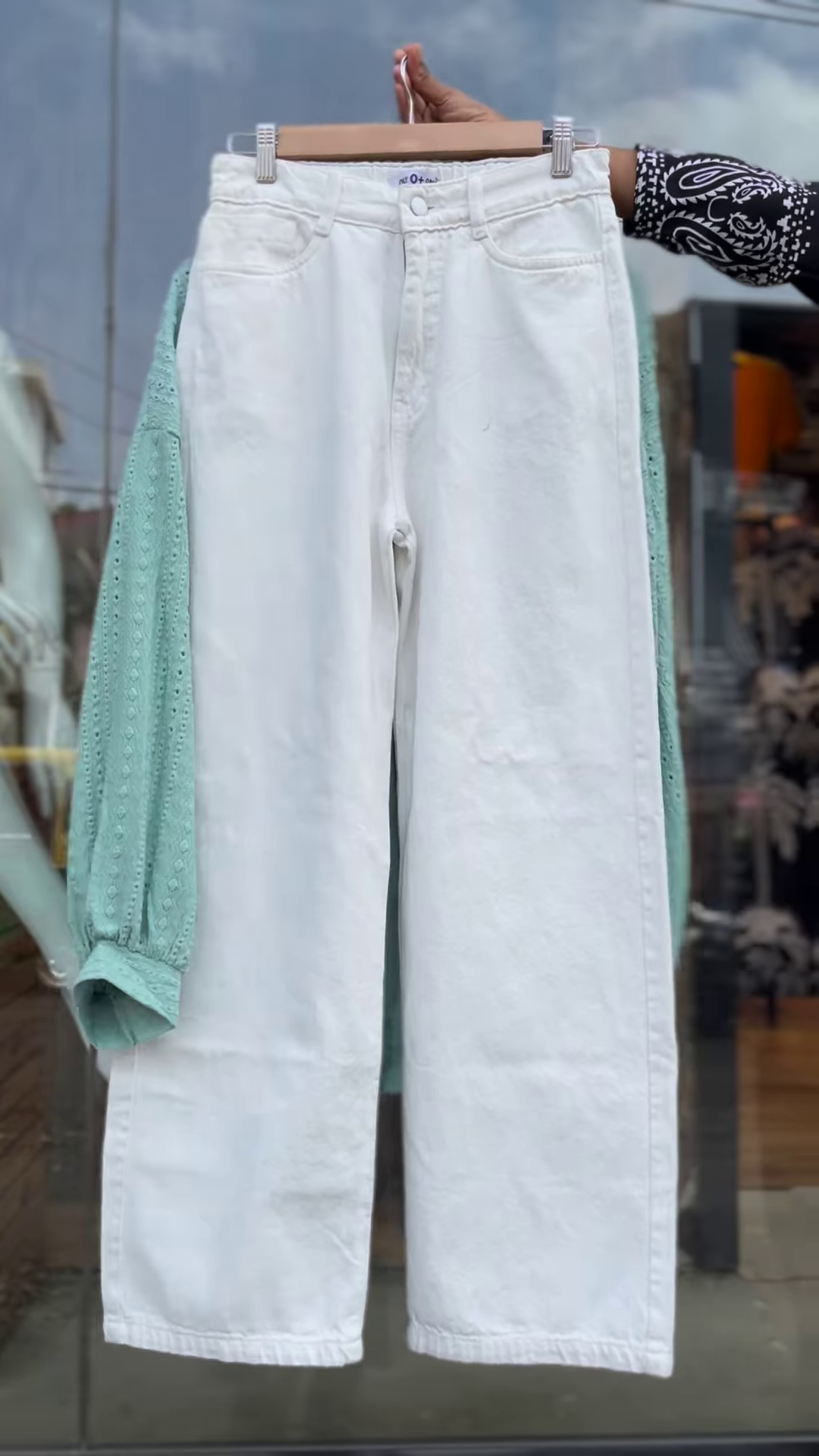 Breathable Eyelet Co-ord Set in Mint Green – Stylish Women’s Shirt, Top & Shorts Trio