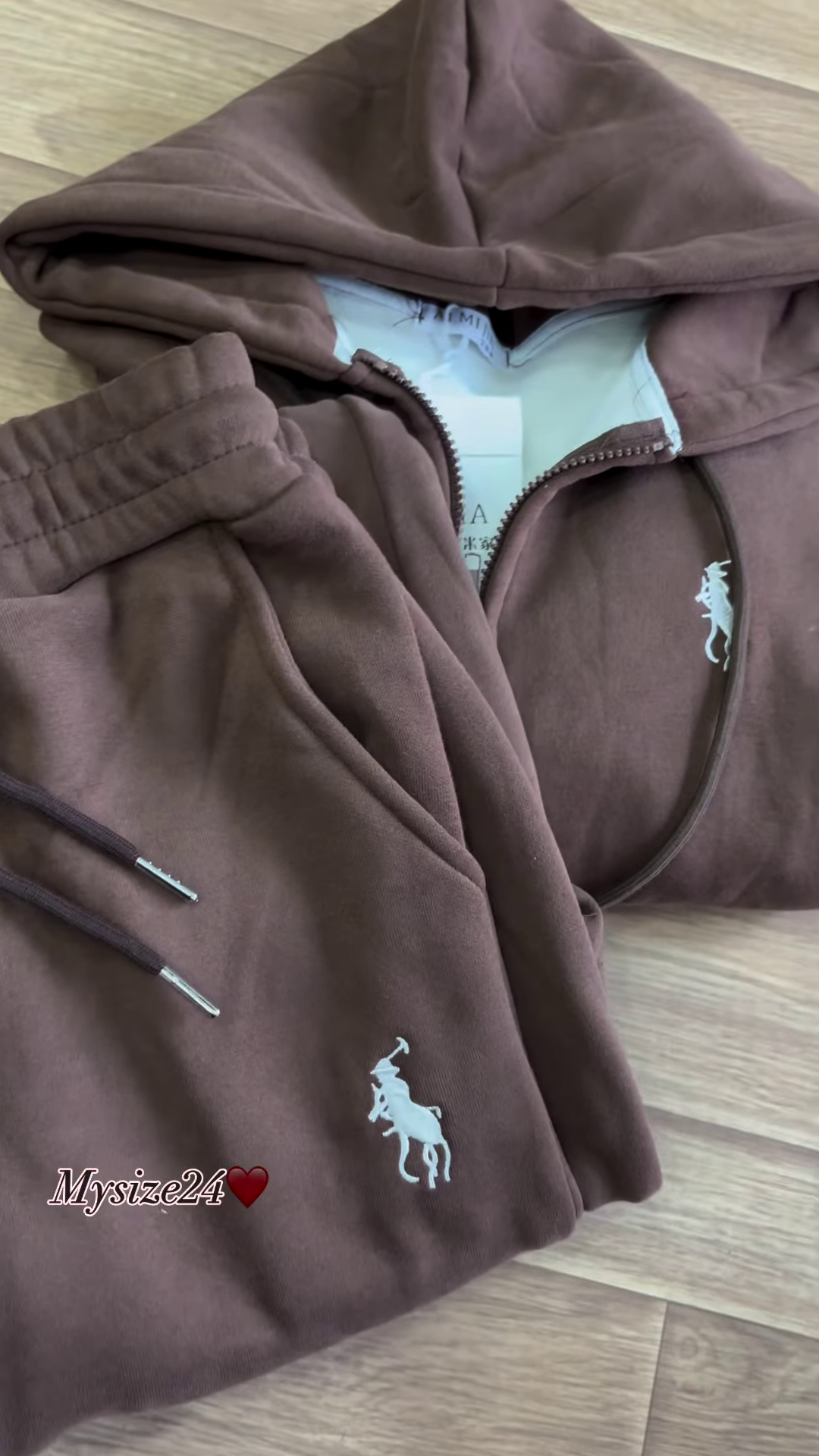 Zip-Up Hoodie & Jogger Co-ord Set 🔥 Available in Red, Beige & Brown