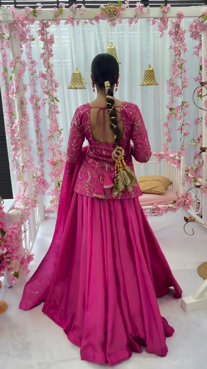 Sovereign pink lehenga choli set