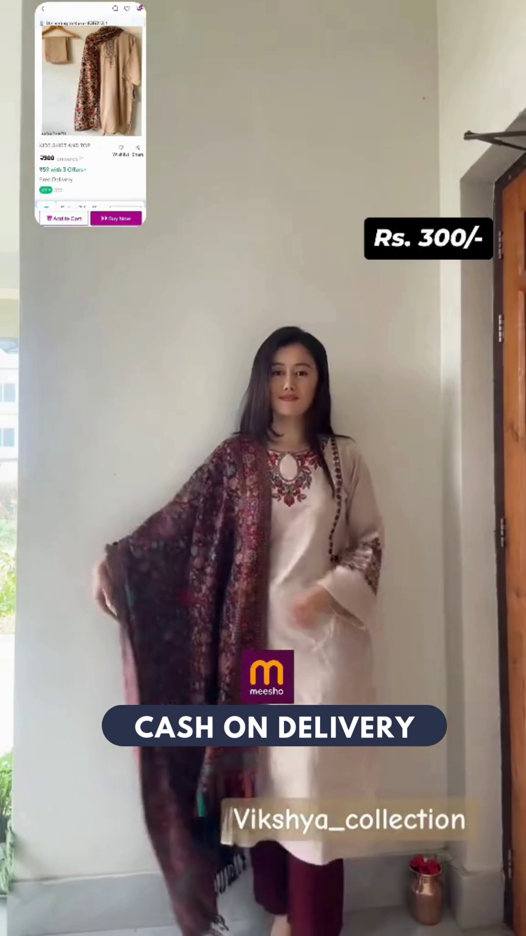 Floral Embroidered Liva A-Line Tunic