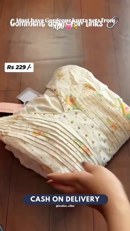 Rayon Abla Work White Colour 44 inches width