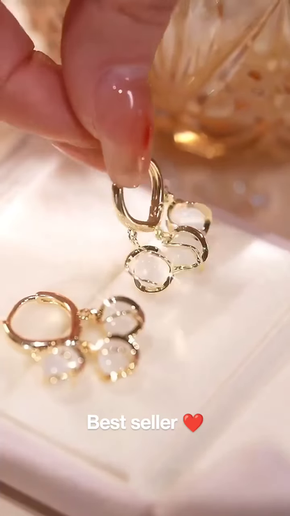 Delicate Petal Drop Earrings – Elegant Women’s Floral-Inspired Jewelry