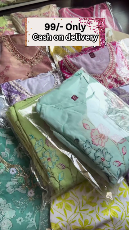 Packaged Women’s Embroidered Kurtis Assortment