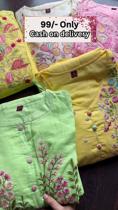 Packaged Women’s Embroidered Kurtis Assortment