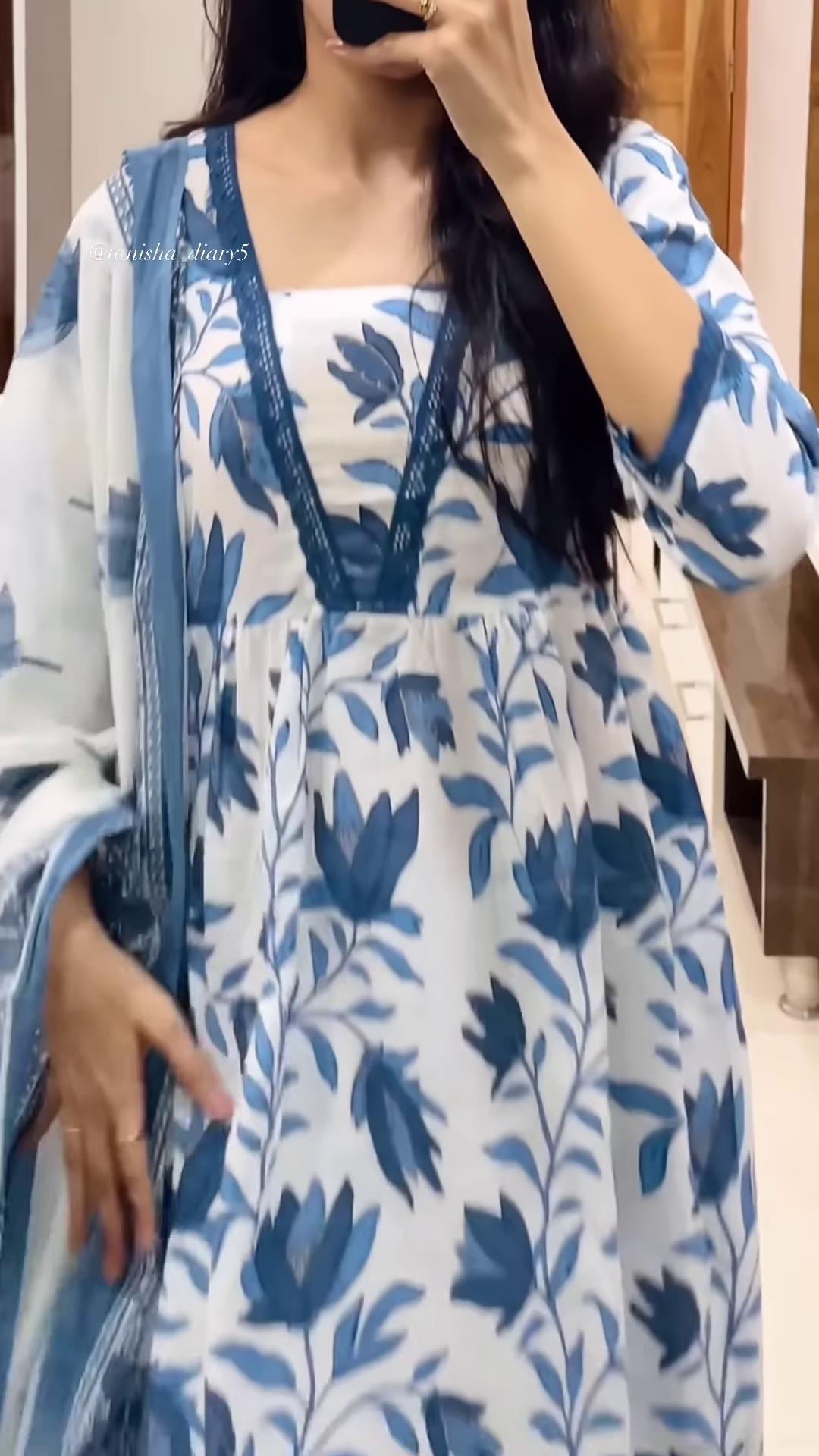 Women’s Yellow Floral Printed Kurti with Red Neckline Border – Ethnic Everyday Ensemble with Seasonal Charm