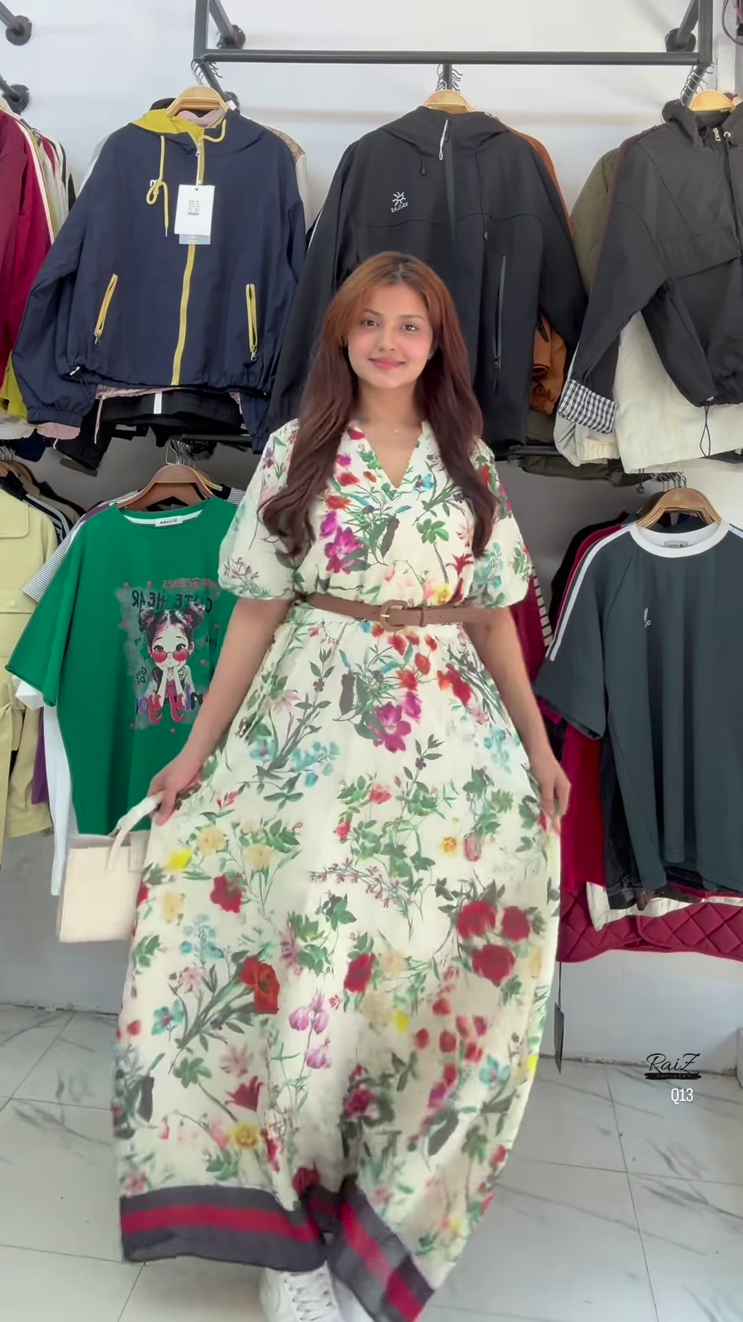 Multicolor Floral Flared Midi Dress – Effortless Summer Elegance