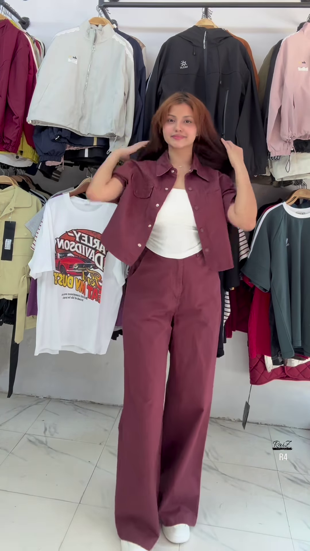 Stylish Grey Denim Co-ord Set