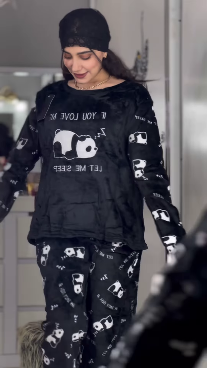 Plush Fleece Winter Pyjama Set – Ultra‑Soft, Cute Prints, All‑Night Coziness 💤�