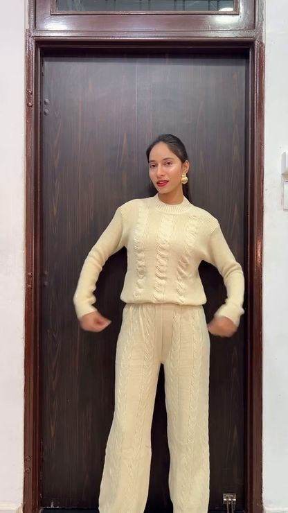 Cotton Zip-Knit Co-ord Set – Effortless Sporty Style, Day-Long Comfort 🧵✨