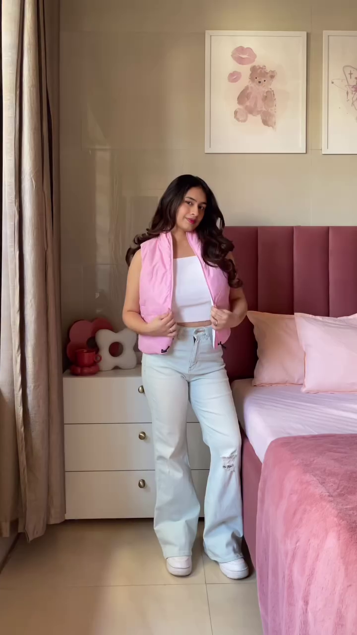 Reversible Jacket 🧥 Pink & Grey – Dual-Sided Winterwear for Style Flexibility