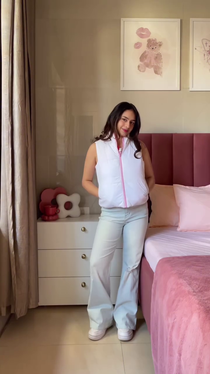 Reversible Jacket 🧥 Pink & Grey – Dual-Sided Winterwear for Style Flexibility