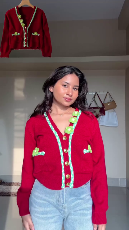 Bubblegum Pink Chunky Knit Zip Cardigan – Plush, Youthful, and All-Day Cozy ✨