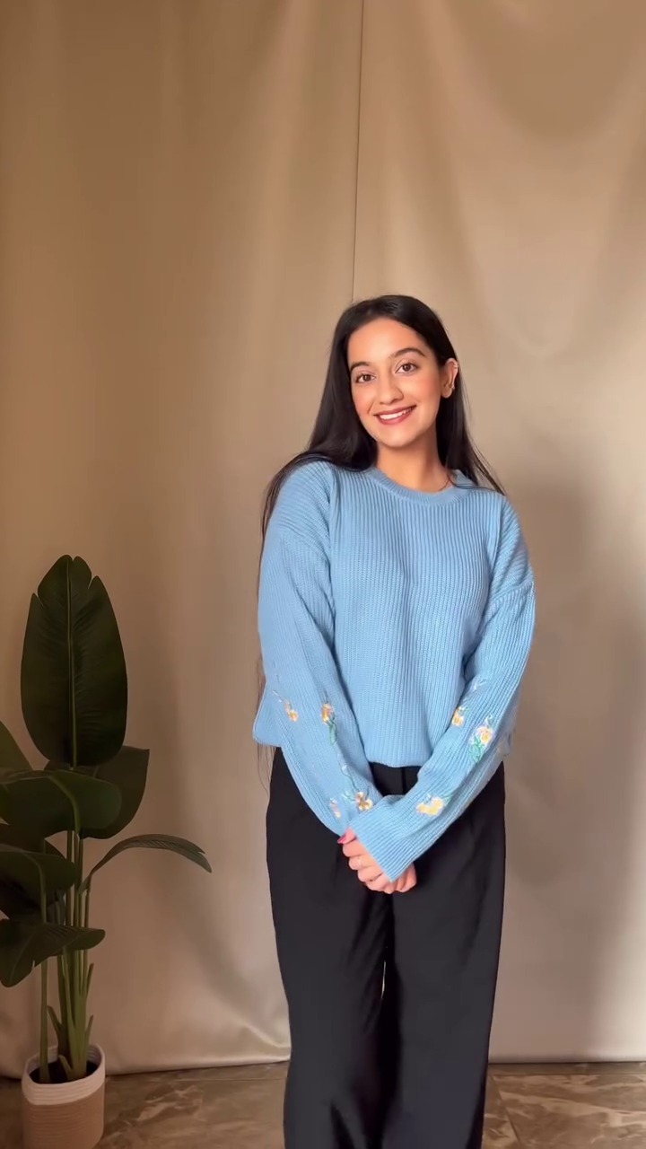 Everyday Knitwear Combos 🧶🌿 – Floral, Varsity & Stripe Variants