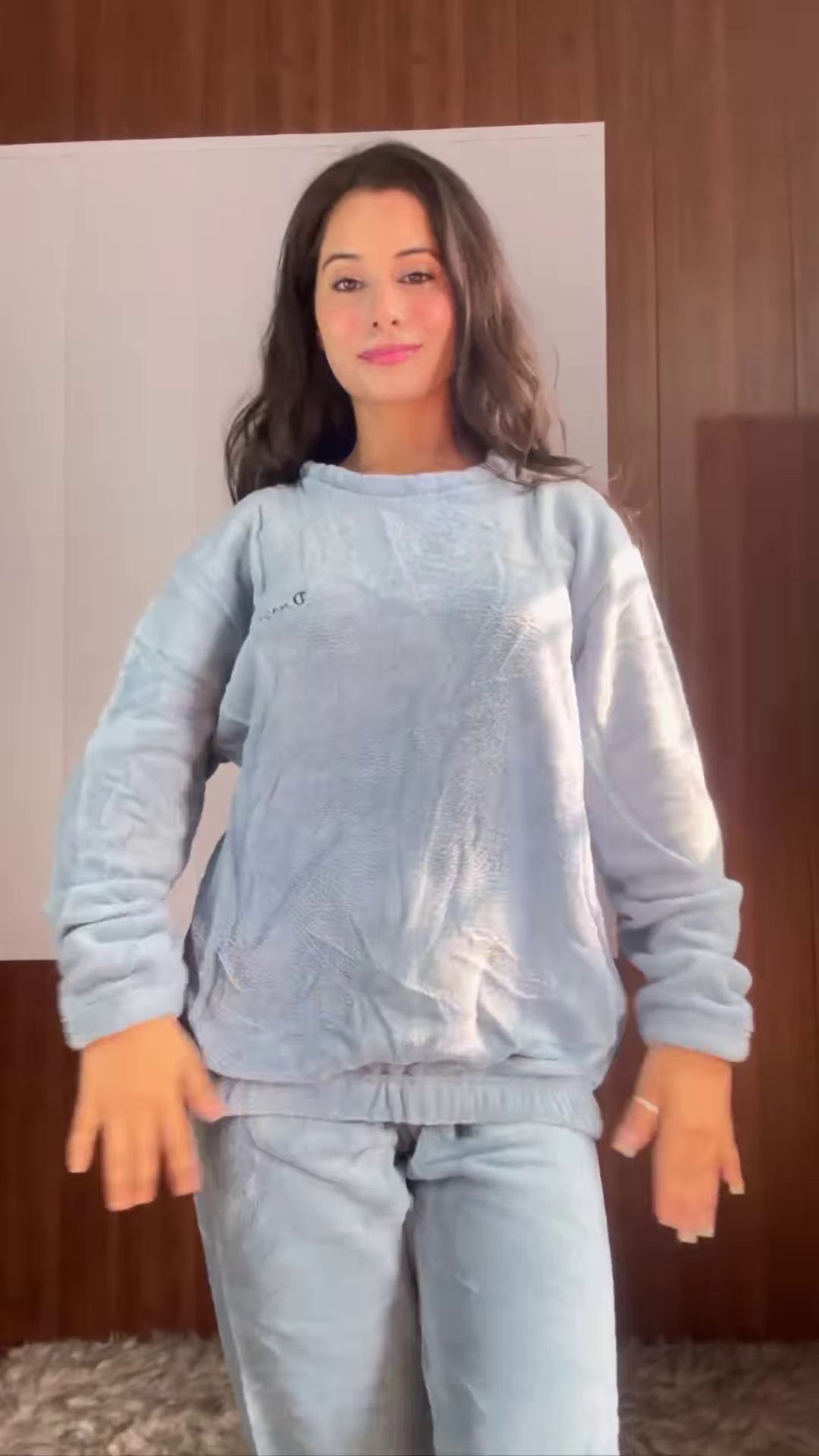 Plush & Fuzzy Co-ord Sets 🧸❄️ With Embroidery & Pastel Charm – Blue, Strawberry & Dog Variants