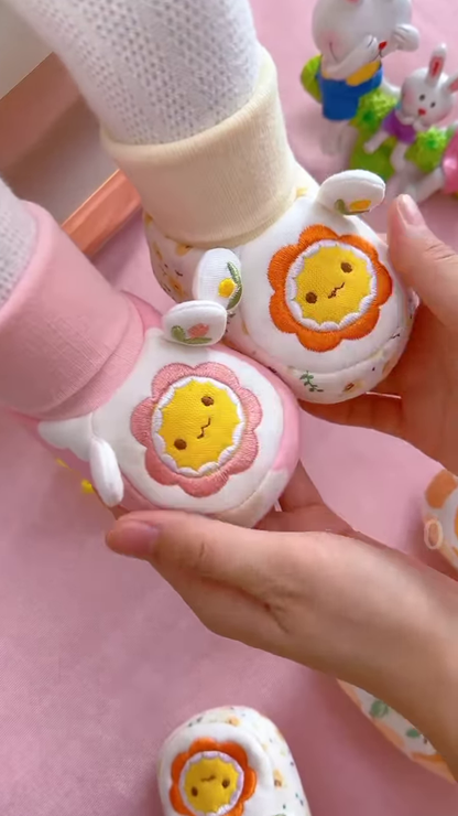 Flower-Faced Plush Toys 🌸🧸 With Embroidered Details & Dress-Up Appeal – Multi-Color Variants