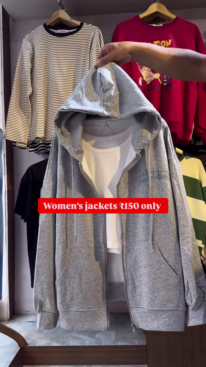 Women’s Zip-Up Hoodies 🧥👚 – Layered Casualwear in Grey, Black & Brown Variants