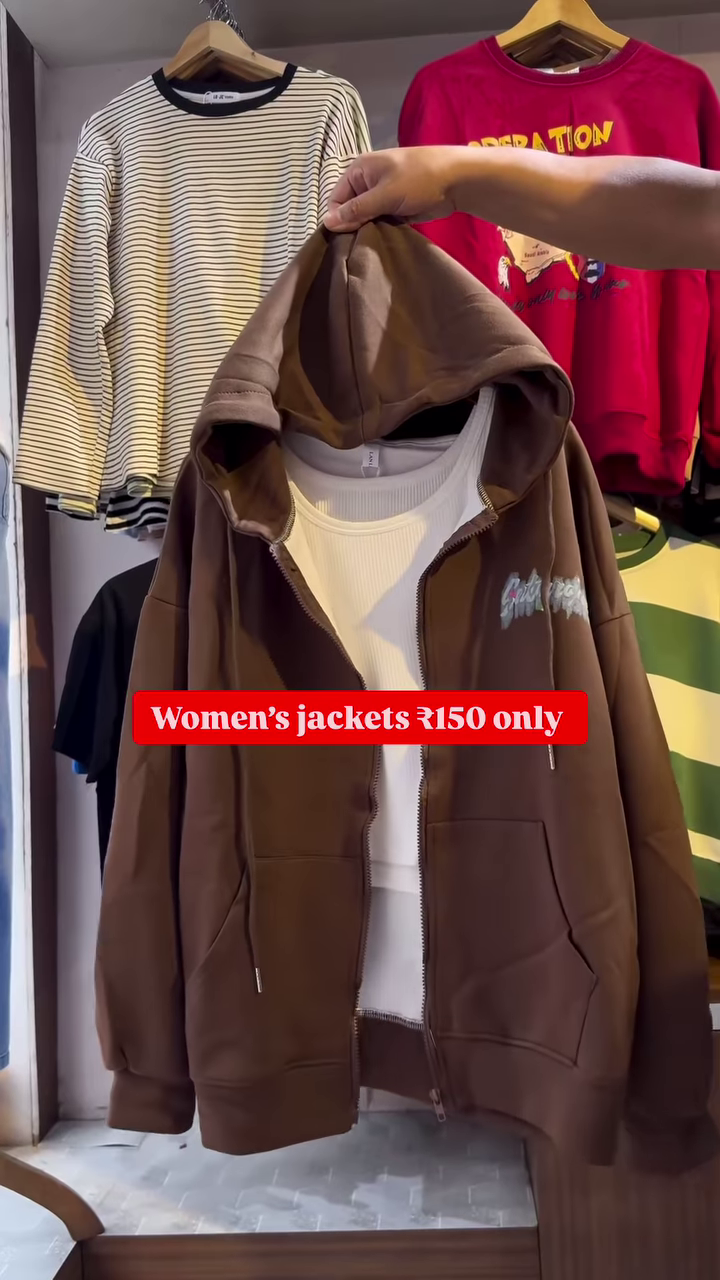 Women’s Zip-Up Hoodies 🧥👚 – Layered Casualwear in Grey, Black & Brown Variants