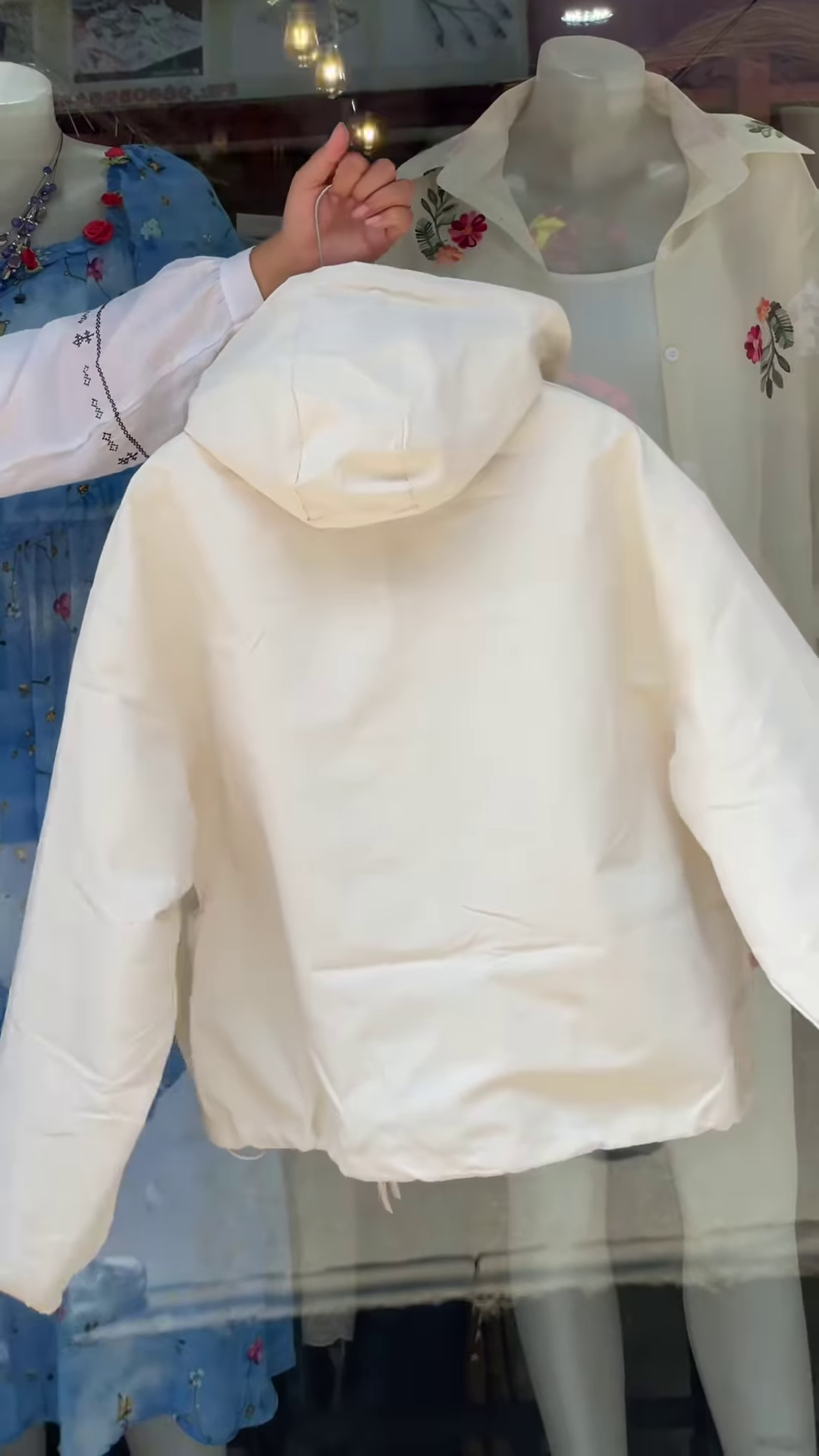 Boutique Hooded Zip-Up Jackets 🧥🌸 – Orange, White & Purple Variants with Layered Styling