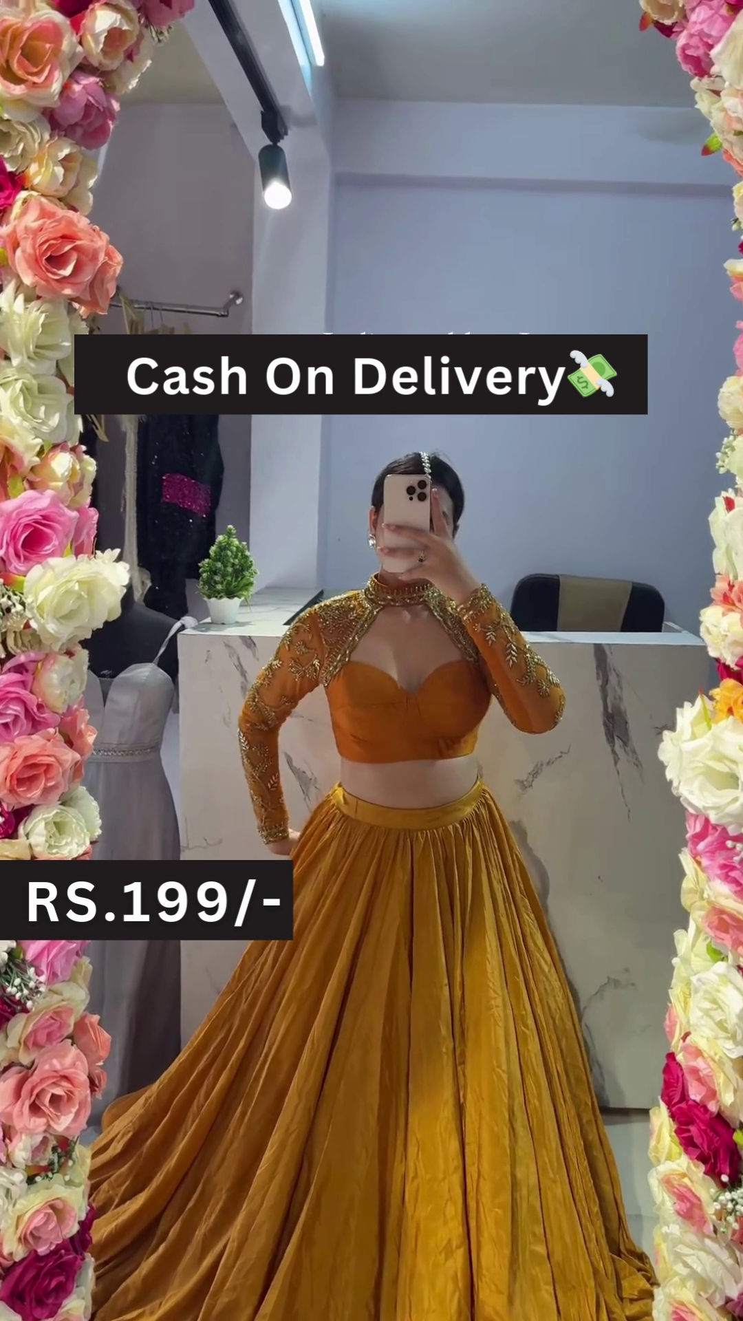 Midnight Black Sequined Saree with Embellished Blouse and Net Pallu