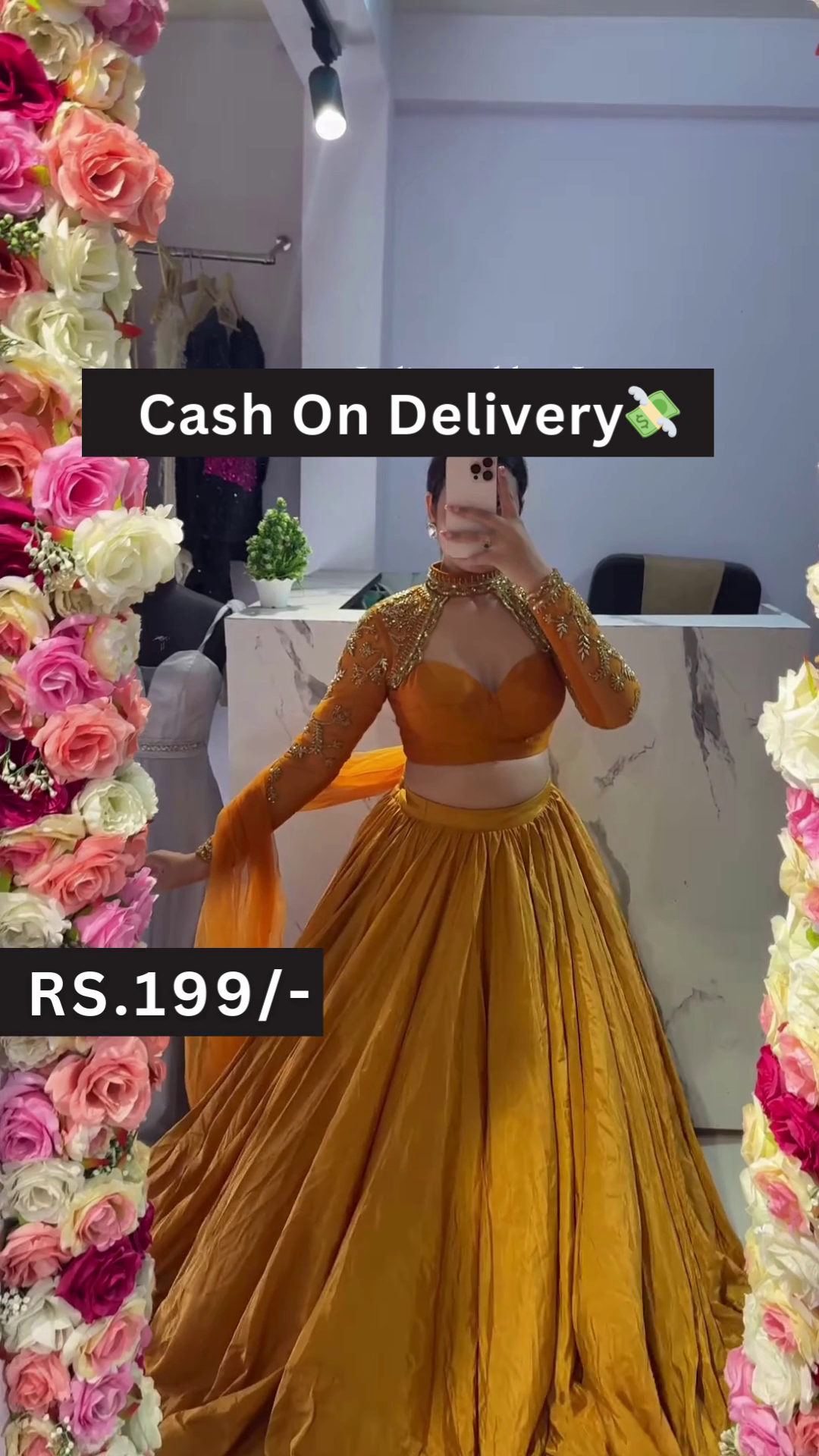 Midnight Black Sequined Saree with Embellished Blouse and Net Pallu