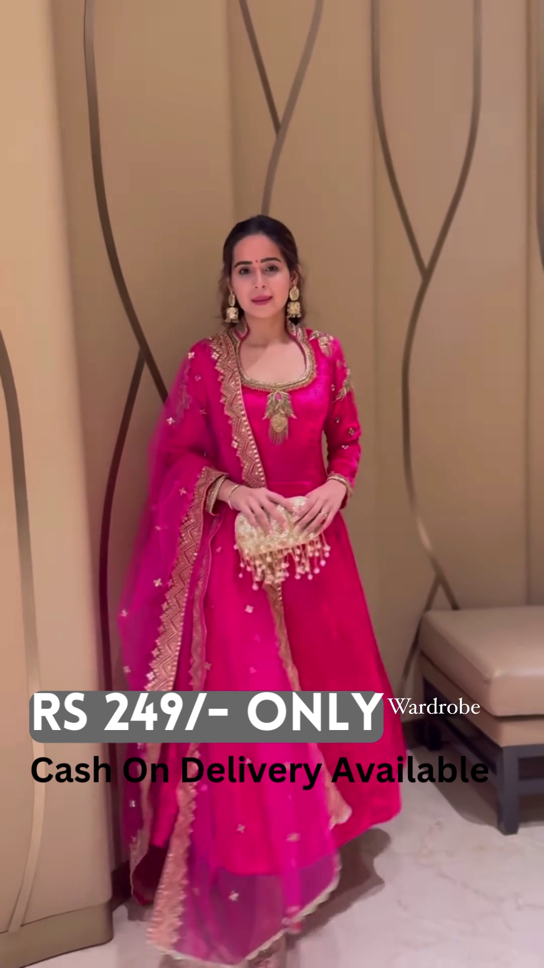Elegant Anarkali Suit with Dupatta