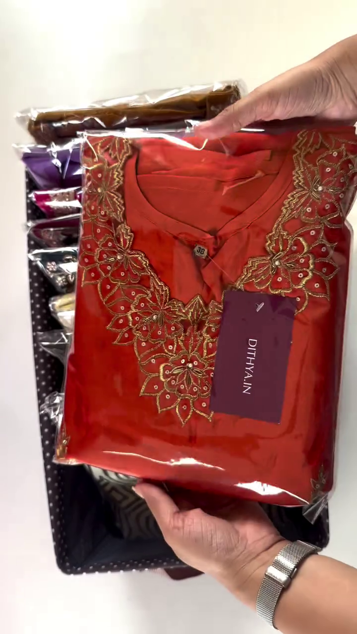 Golden Brown Embroidered Kurta – Elegant Festive Wear