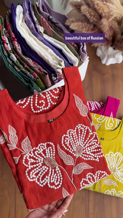 A festive collection that celebrates color, texture, and embroidery—ideal for Diwali, Navratri, or wedding season.
