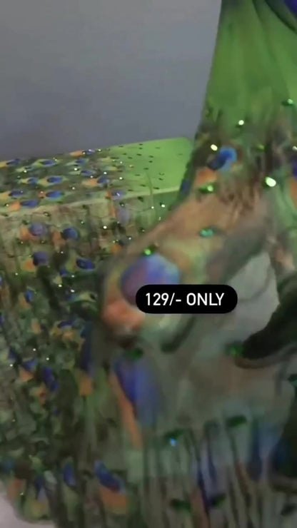 Morpankhi Colour Kadiyal Maharani Paithani