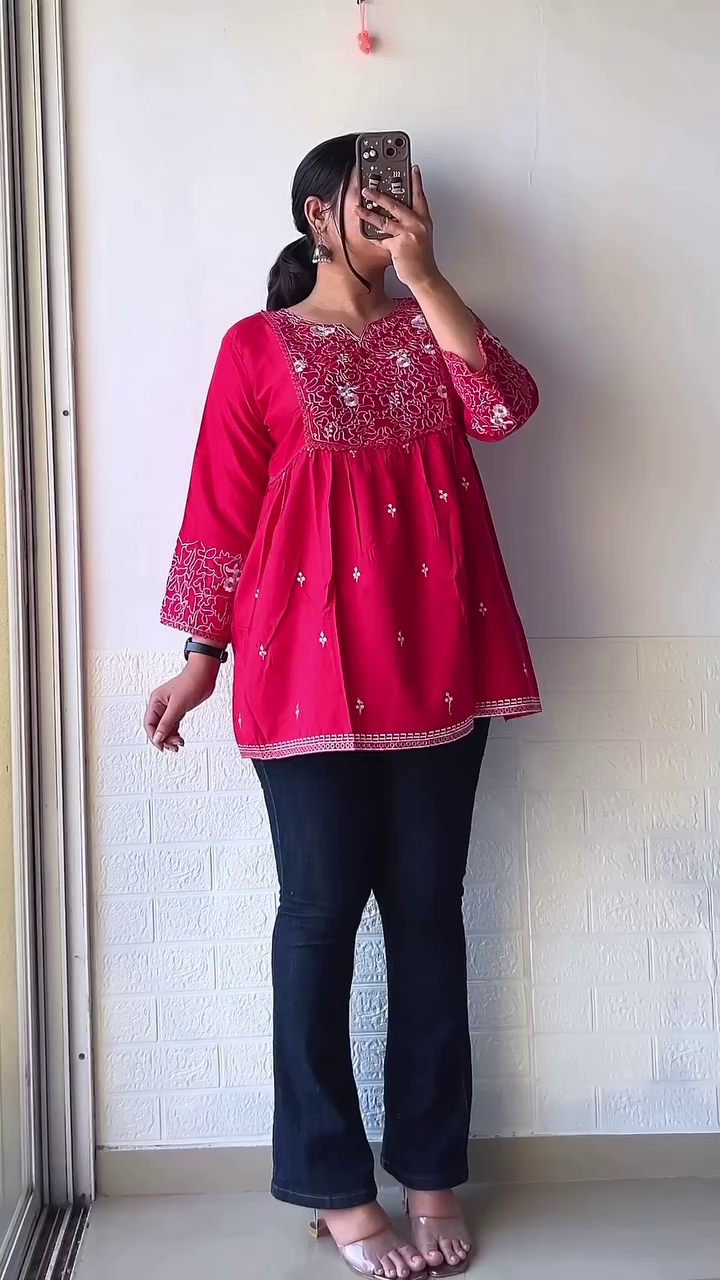 Boho Chic Black & White Printed Peplum Top – Casual & Ethnic Fusion Wear