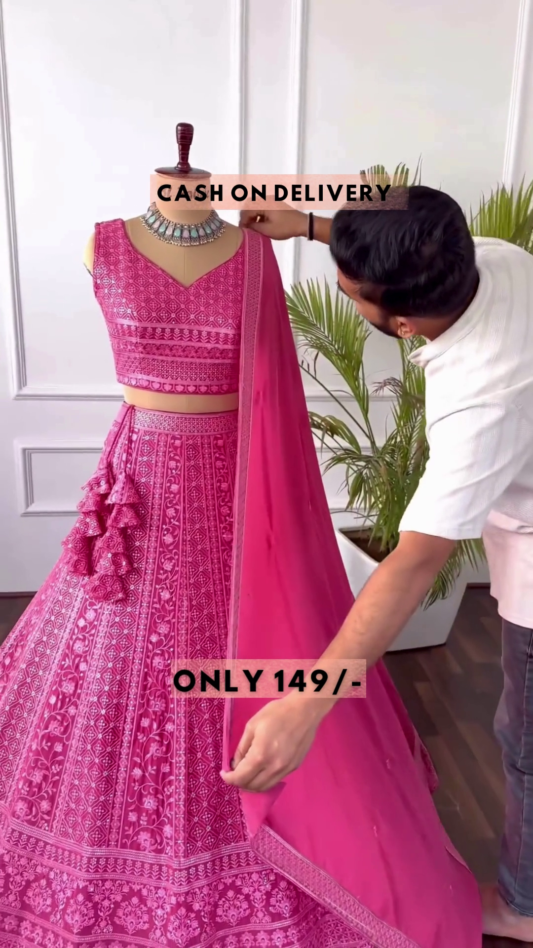 Designer Pink Color Lehenga Choli for Wedding Function