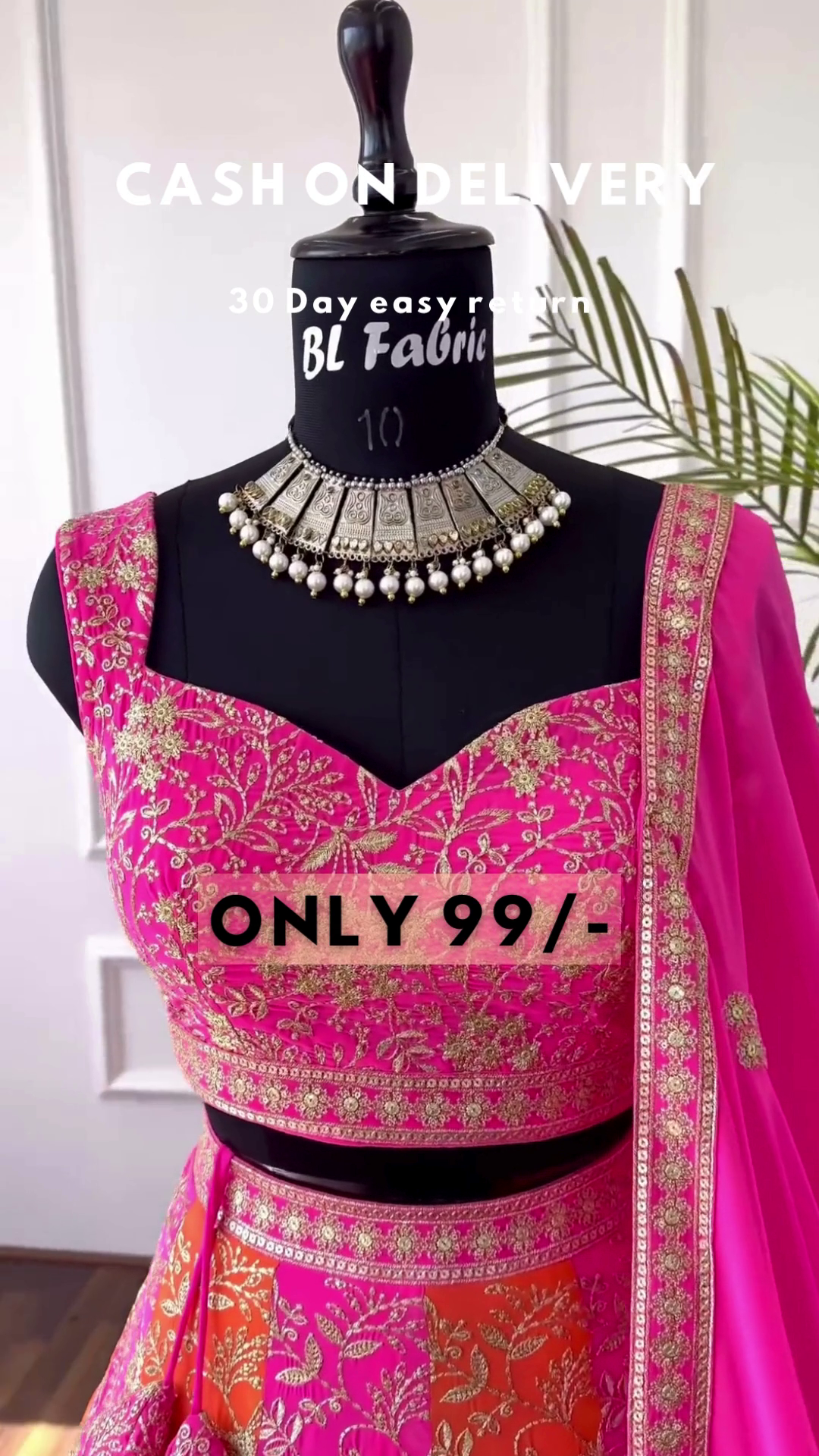 Multi Color Faux Georgette Lehenga Choli With Sequence Work