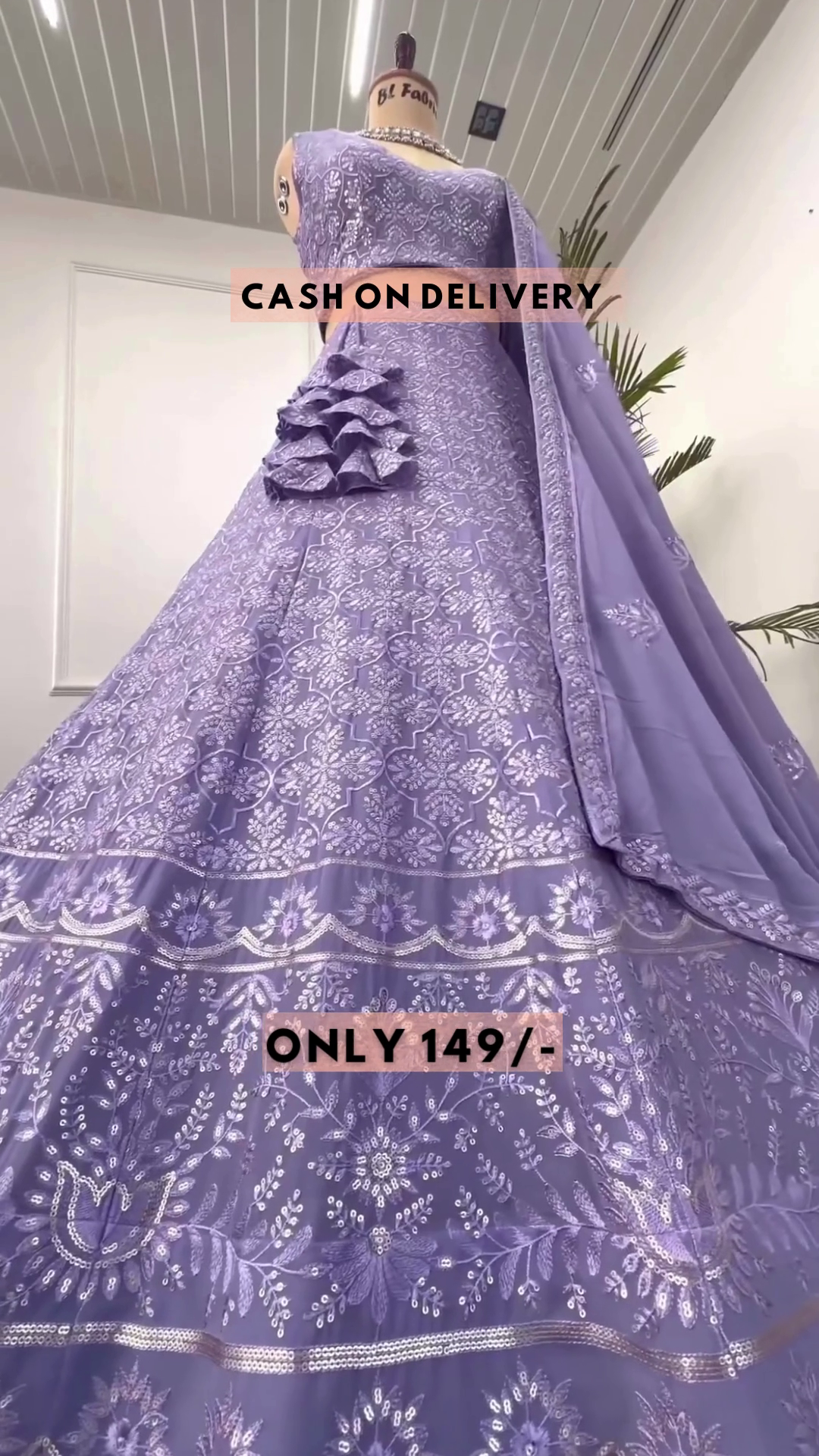 Rosy Purple color  Designer Lehenga Choli for Wedding Function