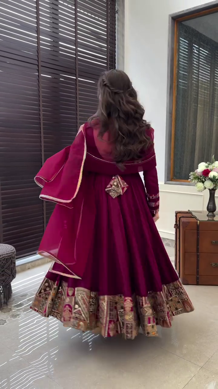 Embroidered gown & Dupatta Sets