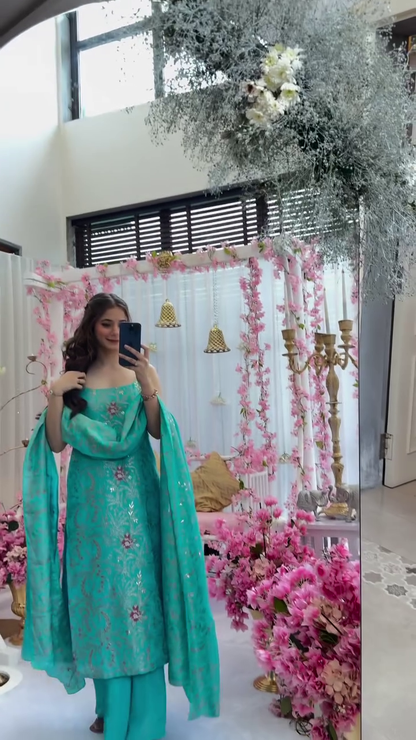 Aqua Bliss cosmos suit set