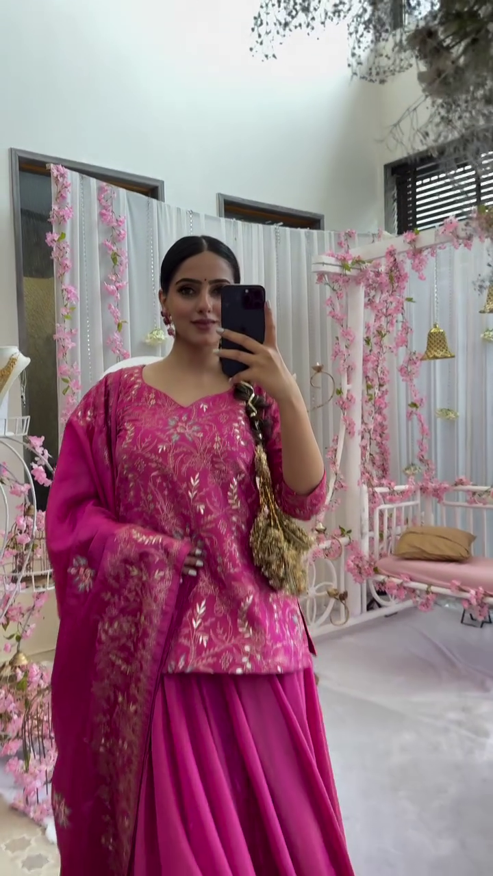 Sovereign pink lehenga choli set