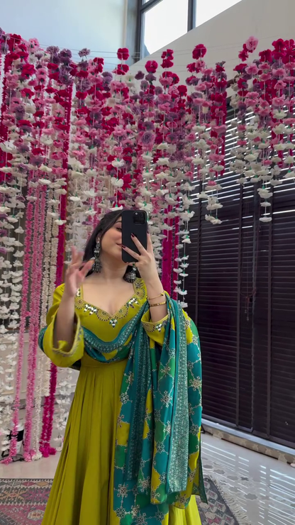 Jeevika muslin suit set