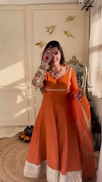 Partywear Designer Georgette Embroidery Sequence Gown